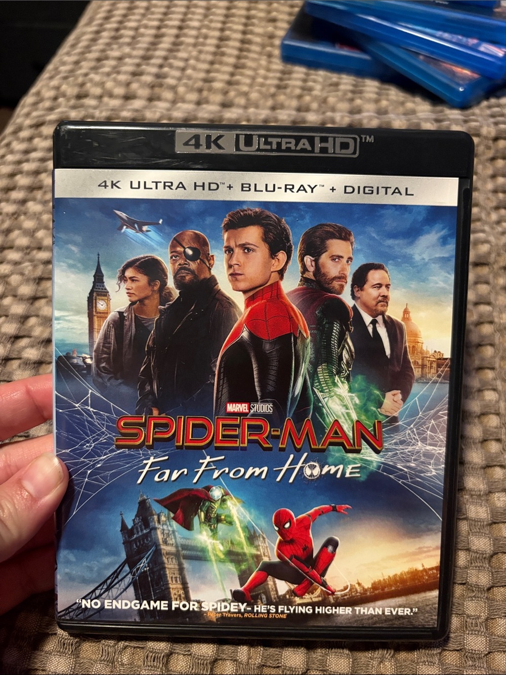 Spider-Man: Far From Home 4K Ultra HD - Blue Cover